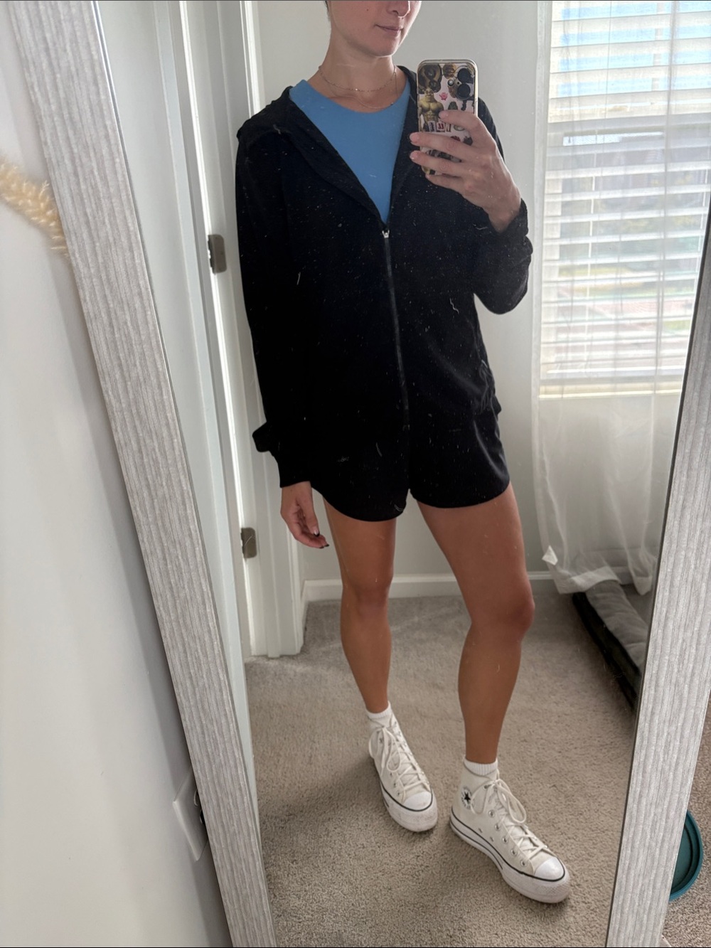 Athleta Black Zip-Up Hoodie - Women's Jacket & Coat
